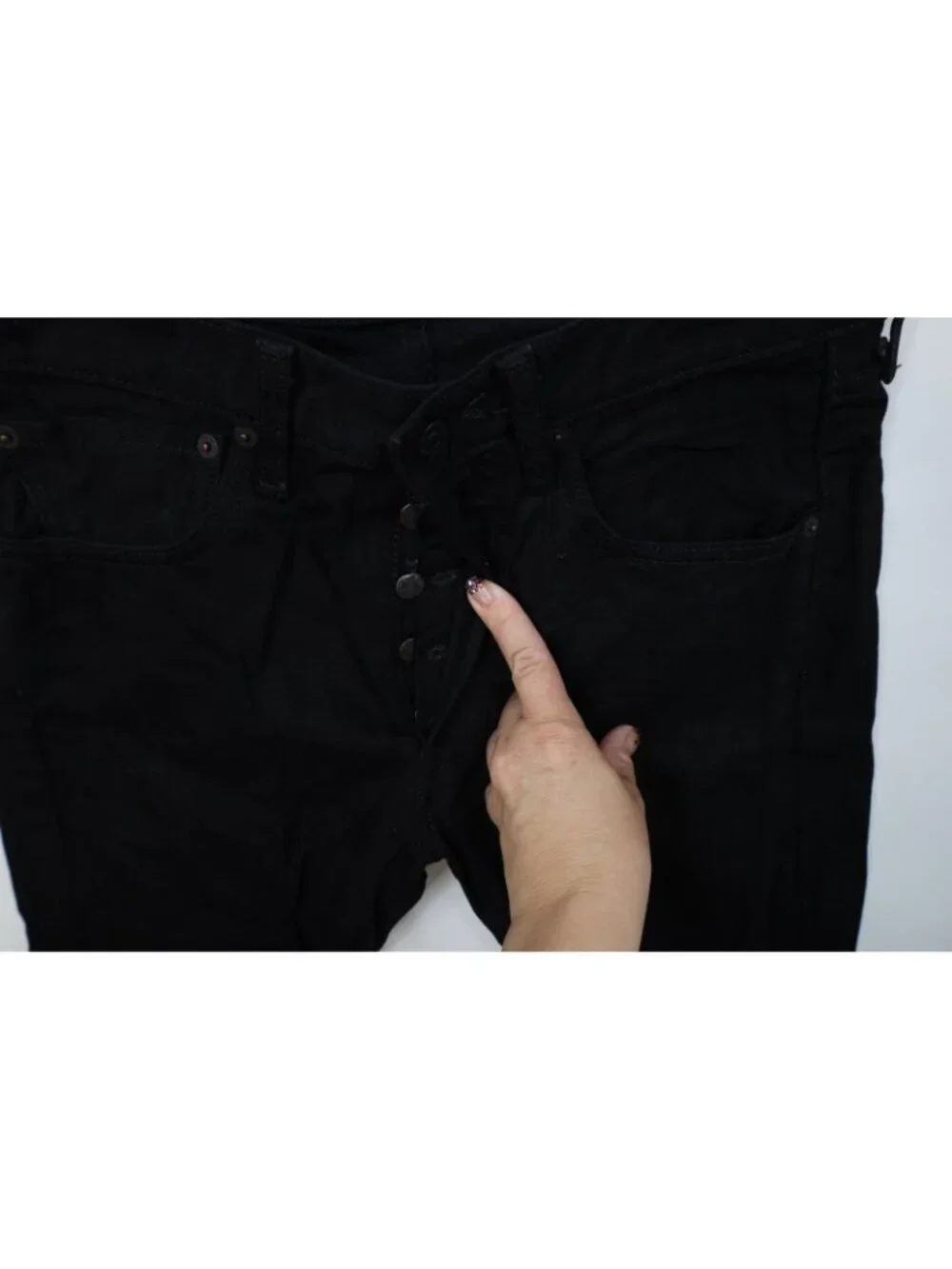 Vtg Y2K Levis 501xx Mens 31x30 Faded Button Fly Original Fit Denim Jeans Black